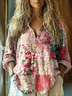 Vintage Floral Print Blouse