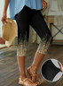 Women's Sequin Printed Casual Leggings