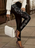 Women's Floral Spring Print Casual Leggings