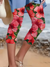 Women's Floral Spring Print Casual Leggings