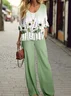 Women's Floral Spring Print Casual Two-Piece Suit