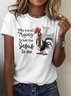 Cotton Crew Neck Casual Regular Fit T-Shirt