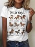 Casual Animal Cotton T-Shirt