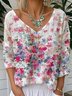 Loose Casual Gradient Pattern T-Shirt