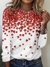 Casual Floral Cotton Regular Fit T-Shirt