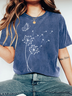 Dandelion Wild Flower Print  Wash T-Shirt