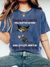 TOUCH MY COFFEE I WILL SLAP YOU SO HARD Print Wash T-Shirt