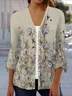 Women's Floral Spring Print Fashion Cardigan