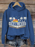 Women's Gulf Of Mexico Printed Sweatshirt Hoodie