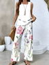 Floral jacket and trouser suit Two-piece