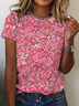 Round Neck Cotton Short Sleeve T-Shirt