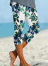 Women's Floral Spring Print Casual Leggings