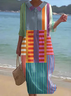 Casual Cotton Dress With No Belt
