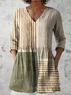 V Neck Casual Regular Fit Cotton T-Shirt