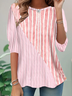 Casual Geometric Regular Fit T-Shirt