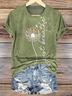 Cotton Casual Crew Neck T-Shirt
