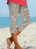 Women's Abstract Spring Print Casual Leggings