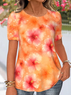 Loose Casual Floral T-Shirt