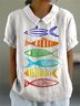 Elegant Marine Life Loose Blouse