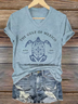 Women's Gulf Of Mexico Printed V Neck T-Shirt