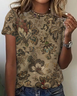 Vintage flower Print T-Shirt