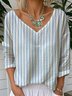 Loose Vintage Jersey Striped T-Shirt