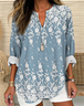 Vintage Flowers Print Blouse