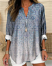 Vintage Ethnic Print Blouse