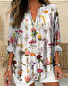 Flowers Print Blouse