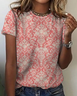 Women's Vintage Bohemian Floral Print Cotton T-Shirt