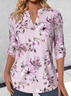 Casual Long Sleeve Round Neck T-Shirt