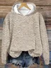 Retro floral art printed casual hoodie