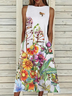 Crew Neck Casual Regular Fit Dress With No Belt