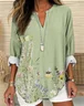 Vintage Floral Print Blouse