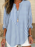 Women's Spring Stripe Printed Casual Shirt