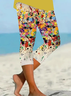 Women's Abstract Print Spring Casual Leggings