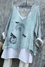 V Neck Casual Floral T-Shirt