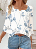 Women's Floral Print Casual Fashion Blouse