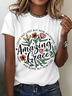 Amazing Grace Png Christian Cotton T-Shirt