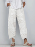 Women's Spring Floral Print Casual Pants