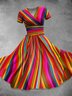 Regular Fit Vintage Dress With No