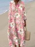Regular Fit Vacation Dress With No