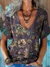 Floral Cotton Regular Fit Casual T-Shirt