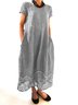 Floral Regular Fit Casual Dress With No