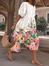 Gradient Pattern Casual Loose Dress With No