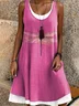 Regular Fit Vacation Dress With No