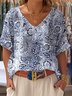 Cotton Loose Casual Ethnic Blouse