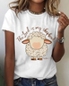 The Lord Is My Shepherd Easter Vintage Print T-Shirt