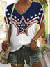 Cotton V Neck Casual T-Shirt