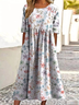 Regular Fit Vacation Dress With No